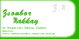 zsombor makkay business card